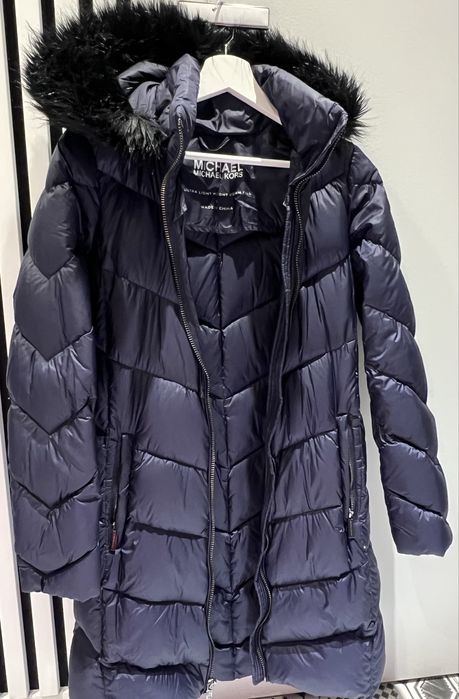 Plaszcz zimowy puchowy, puch naturalny, Michael Kors