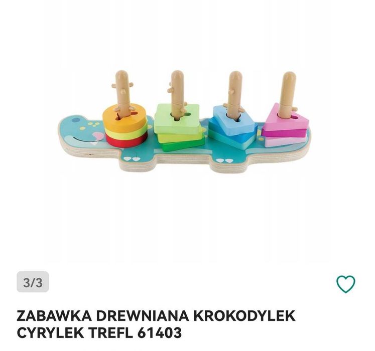 Krokodyl drewniany trefl