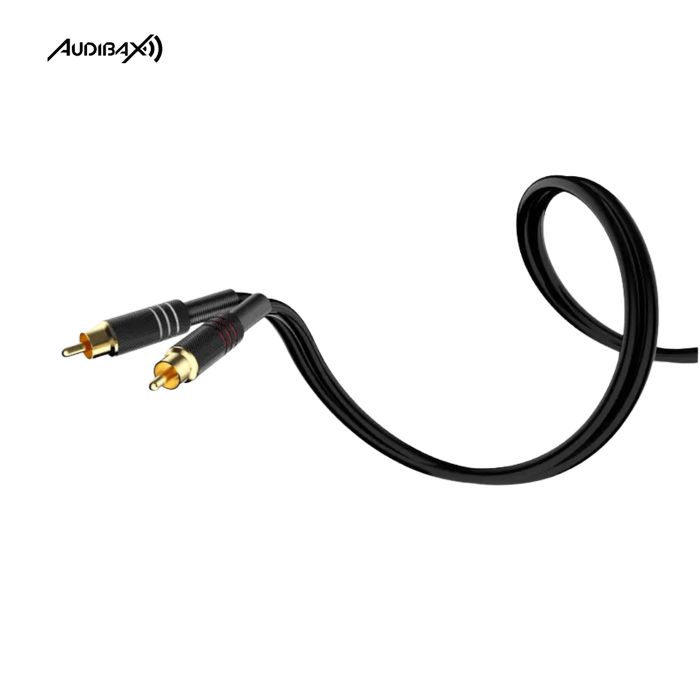 Audibax Silver Black Cabo 2 x XLR macho para 2 x RCA 1,5 metros