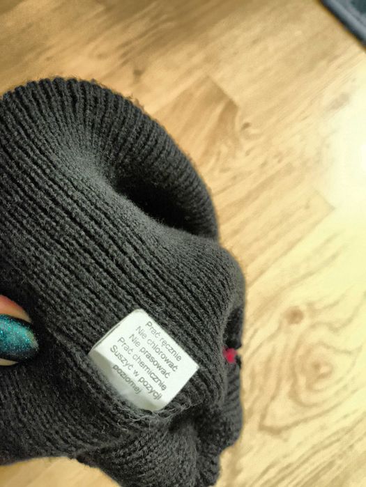 Szara czapka Big, rozmiar uniwersalny
