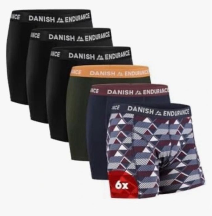 Danish Endurance 6 Pack Bokserki Męskie Premium Bawełna Organiczna 2XL