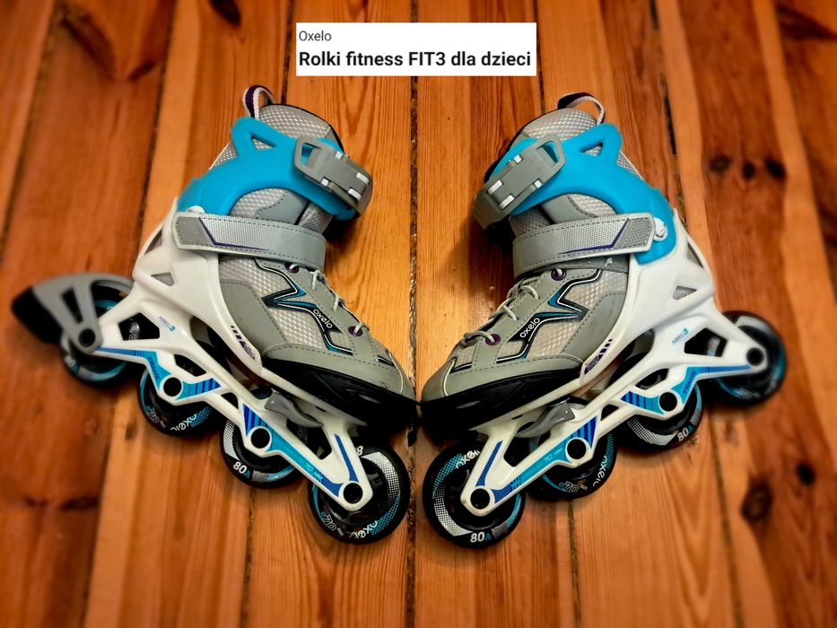 Rolki dziecięce Oxelo Fit3 Junior rozm. 29 do 32 Super Stan