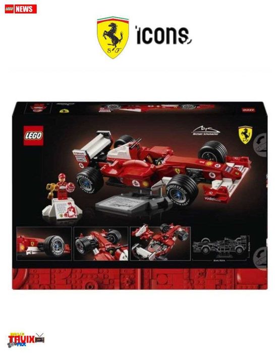 LEGO Icons 11375 Ferrari F2004 & Michael Schumacher Формула-1