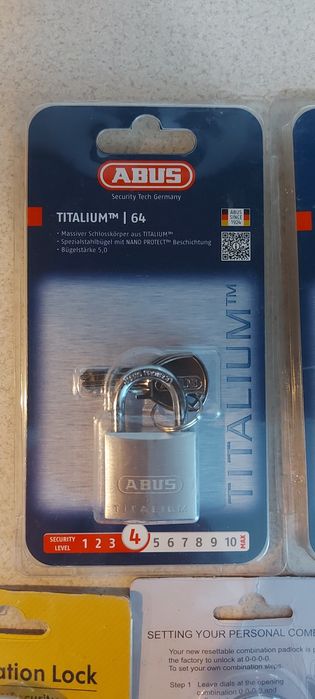 Замки навісні Abus і інші