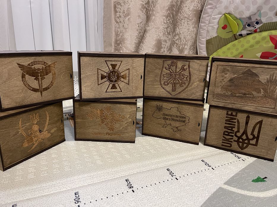 Оригінальний подарунок, набір чарок 6 штук, гільзи mk19, сувенір