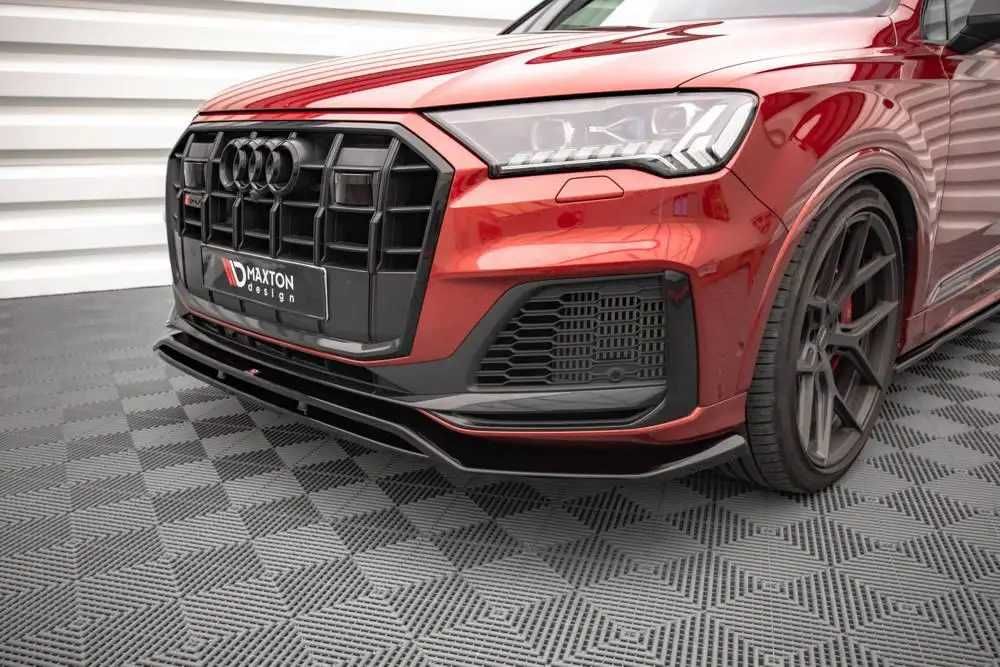 Сплиттер Audi Q7 4M 2019+ рест S-line \ SQ7 тюнинг губа обвес