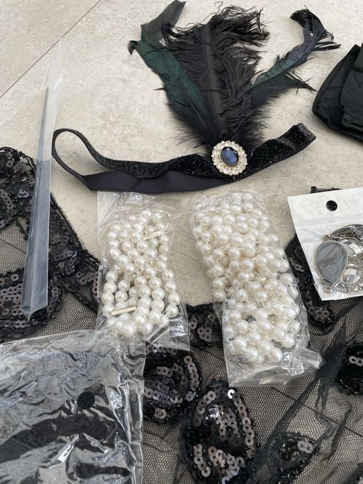 Kostium stroj przebranie roz.Uni Lata 20 Wielki Gatsby halloween