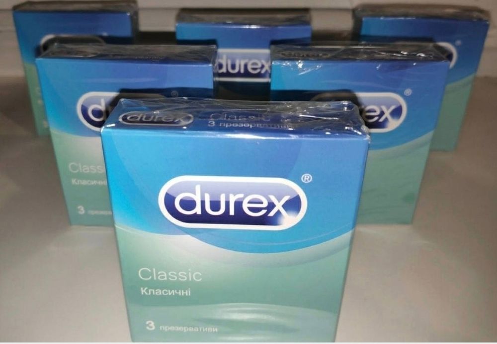 Презервативы Durex Дюрекс 36шт классические 12 пачек по 3 презерватива