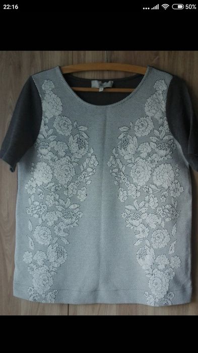 Elegancka bluzka z grubszej dzianiny 42/44r