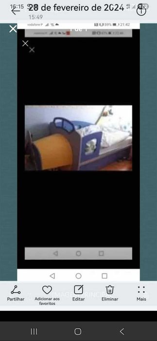 Cama dupla criança avião
