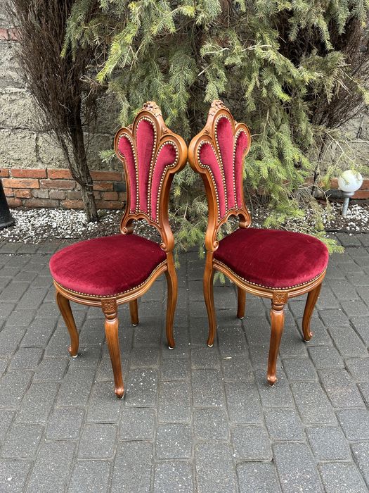 Stylowe Krzesła Ludwikowskie Krzesełko Ludwik Do Toaletki Lub Ozdobne