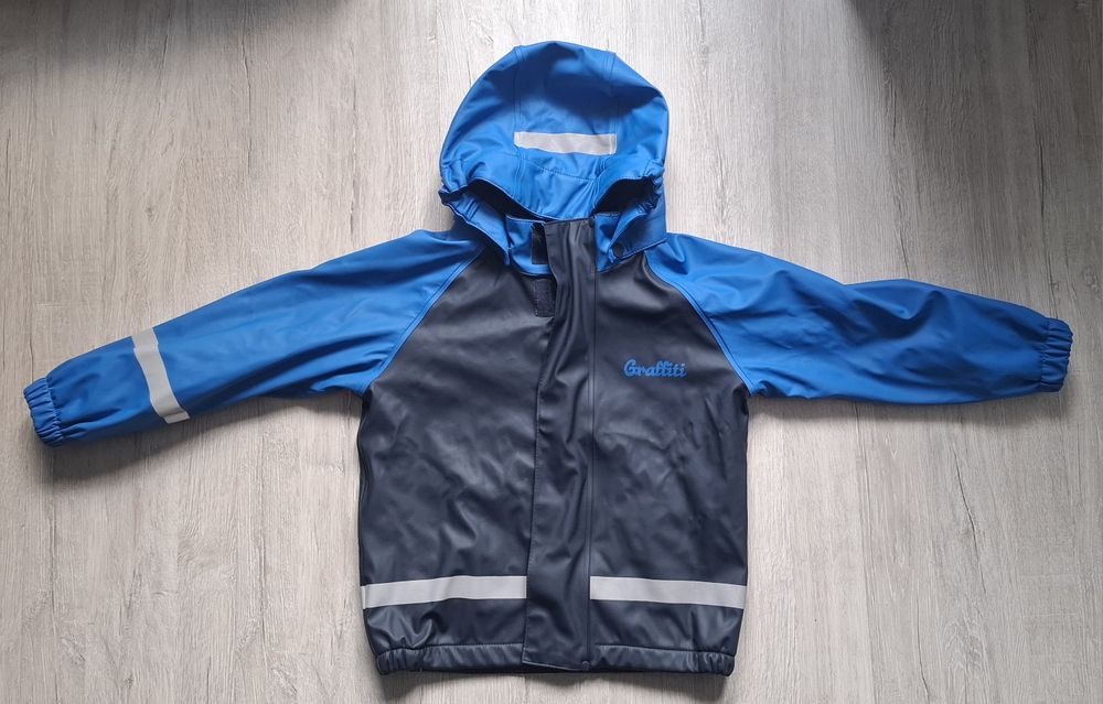 kurtka przeciwdeszczowa gumowana polar 98/104