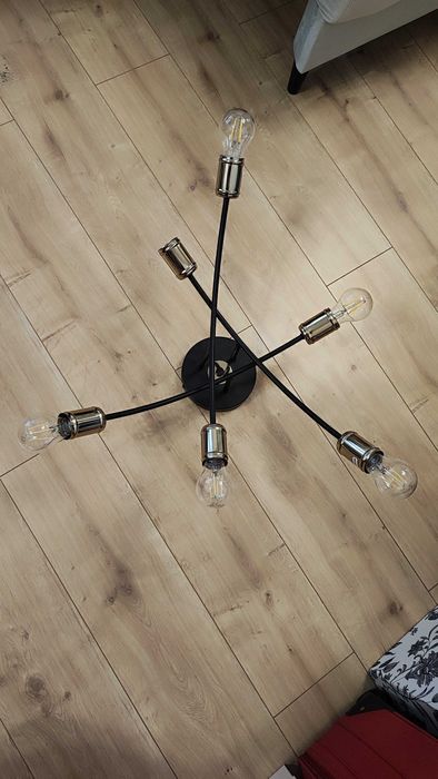 Lampa wisząca Lanti złota 6 x E27 Alfa