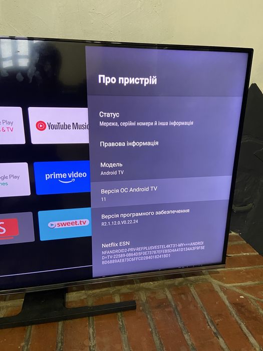 Телевізор telefunken 50 smart tv 4 k android + кріплення на стіну