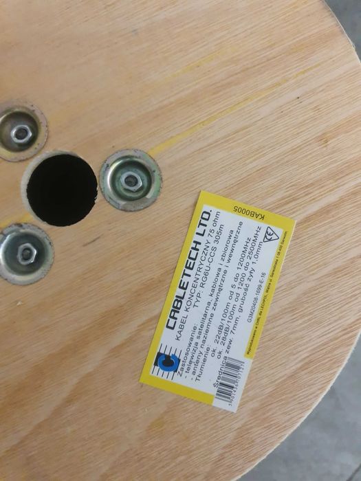 Przewód Kabel koncentryczny antenowy 305m