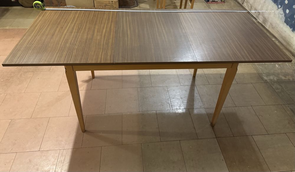 Stół rozkładany + krzesła (4szt) krzesło PRL