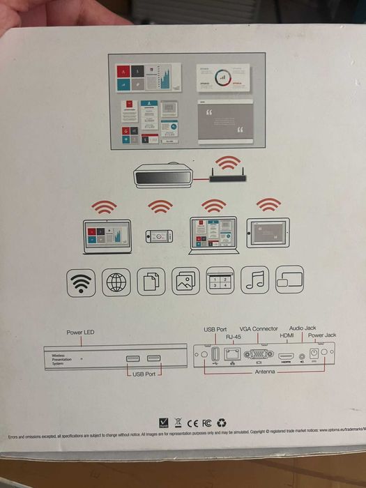 Sistema Apresentação Profissional Optoma WPS Pro