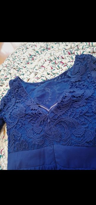 Vestido azul de festa