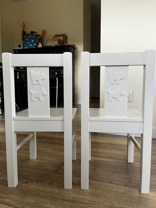 Krzesełka dla dzieci Ikea Klitter ze stołem ODBIÓR WŁASNY