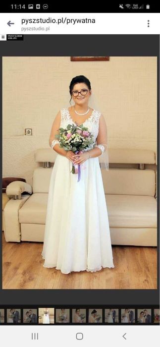 Sprzedam suknie ślubną ecru