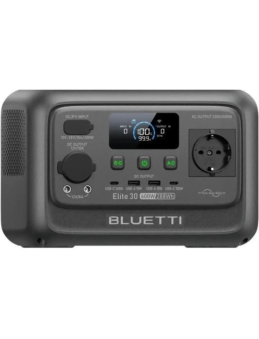 Компактна зарядна станція BLUETTI Elite 30 V2 288Wh 600 W до 3000 цикл