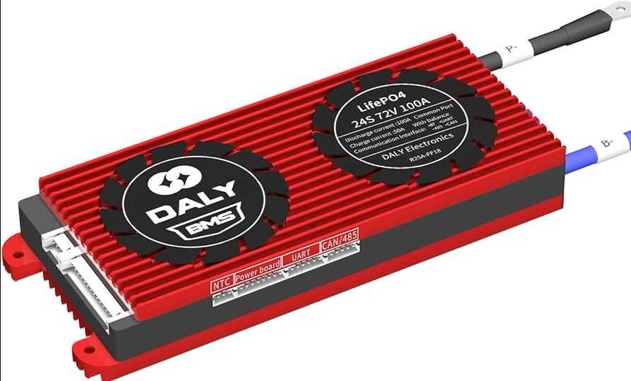 Не робоча плата керування батареєю (BMS) для LiFePo4 Daly 72V 100A 24S