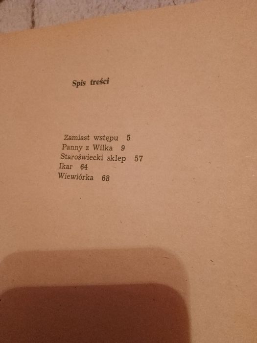 Panny z wilka J.Iwaszkiewicz