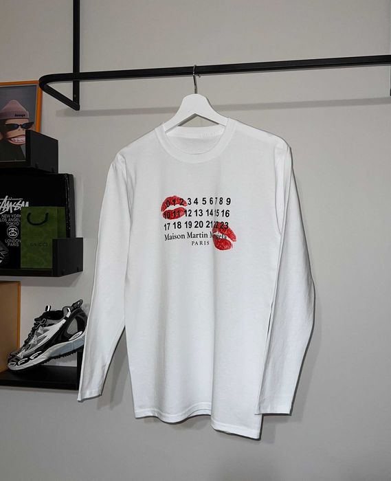 Лонгслів Maison Margiela (білого кольору)