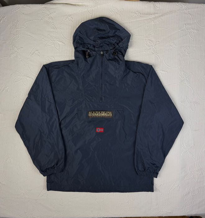 Kurtka Napapijri Anorak Big Logo Wodoodporna Składana Outdoor 479 Size: L
