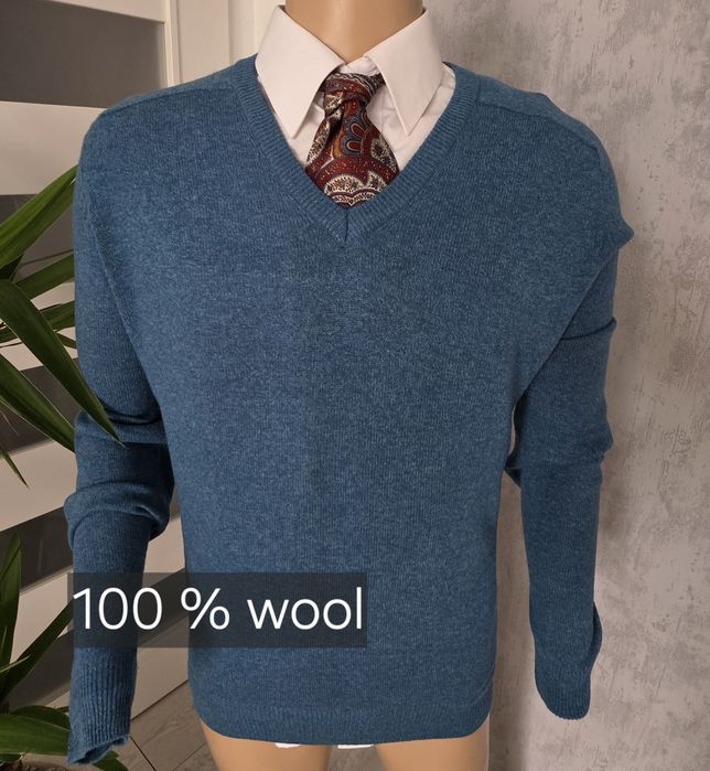 Marks&Spencer  męski sweter 100 % wełna L