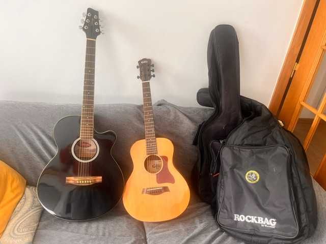 Guitarra acustica com ou sem saco