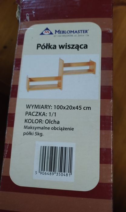 Półka naścienna nowa