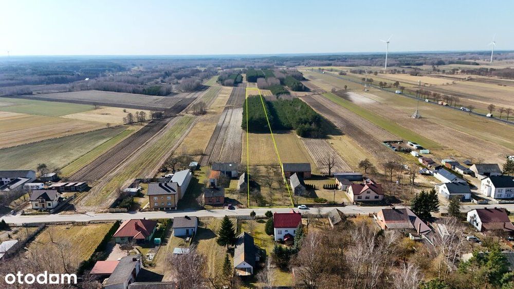 Działka z WZ, lasem i gruntem rolnym – Mierzynów
