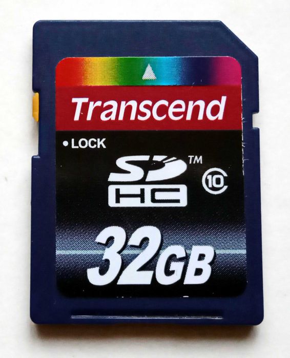 Карта памяти SD memory card Transcend 32 GB SDHC Class 10
