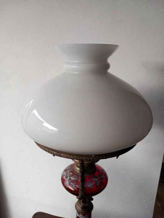 Candeeiro mesa opalino