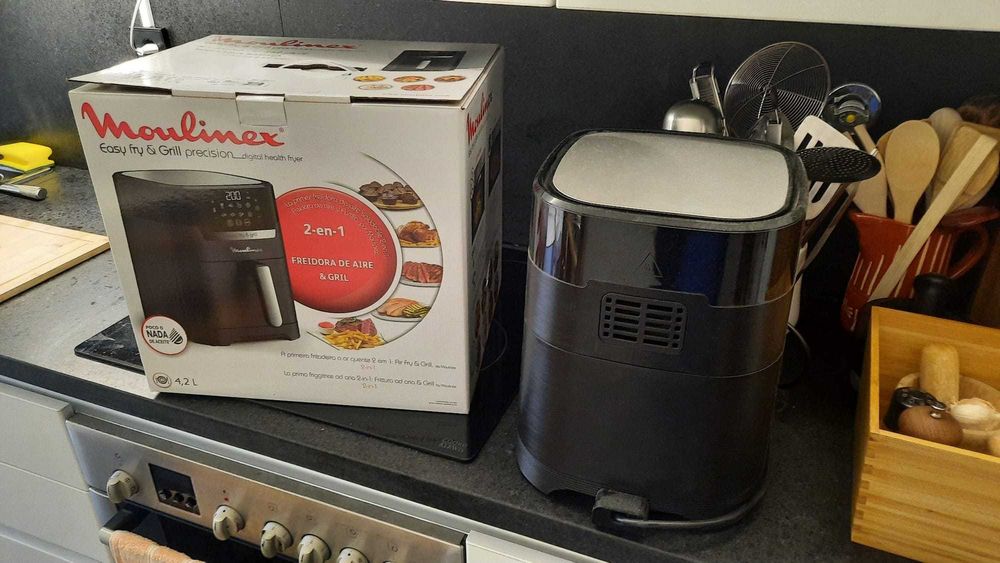 Air Fryer Moulinex 2 em 1 - Easy Fry & Grill Semi Nova 4,2L - na caixa