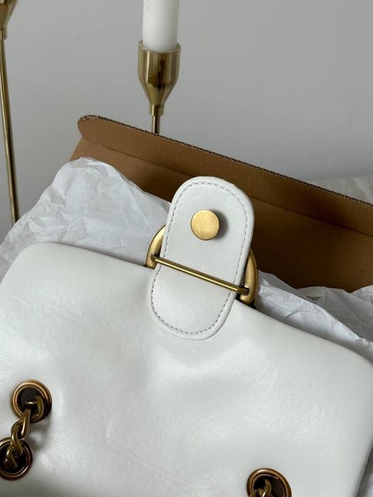 Сумка Pinko Love Bag / сумочка пінко лав беґ чорна біла