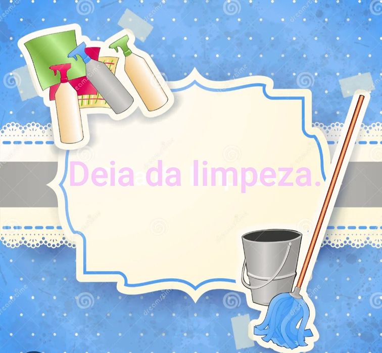 Trabalho com limpezas domésticas.