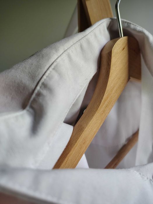 męska koszula biała klasyczna elegancka L