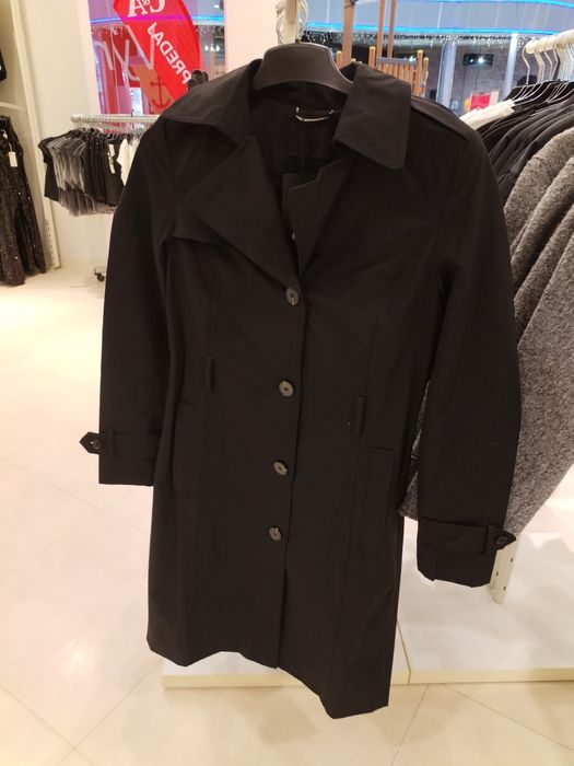 Плащ Тренч НОВИЙ німецького бренду C&A чорний розмір S бавовна