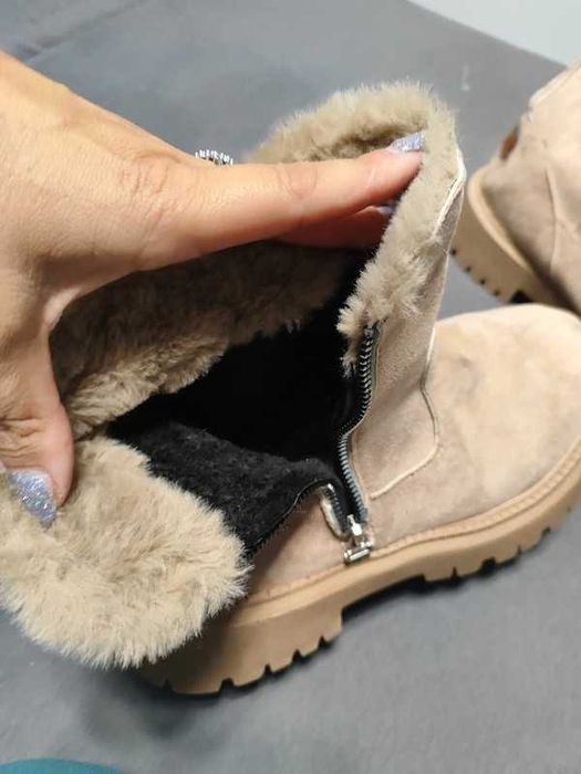 Fashion classic botki workery lekkie wygodne ciepłe