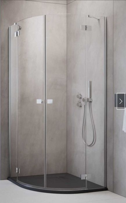ścianka do kabiny przysznicowej RADAWAY - ESSENZA PDD prawa półokrągła - 1385003-01-01R