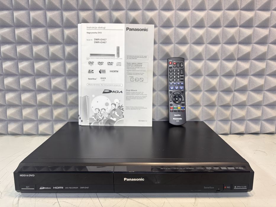 Nagrywarka DVD Panasonic DMR EH 57 + pilot