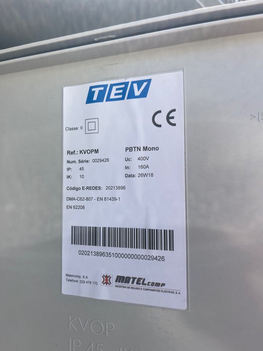 Quadro Elétrico Profissional 160A TEV / Hager Completo