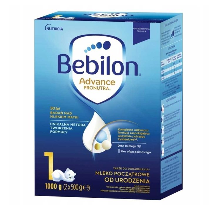 Bebilon 1 Pronutra Advance mleko początkowe 1000 g 1kg