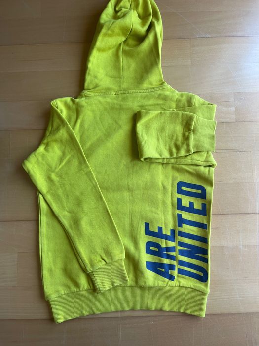 Camisola Com Carapuço e Bolso Amarela BENNETON Rapaz