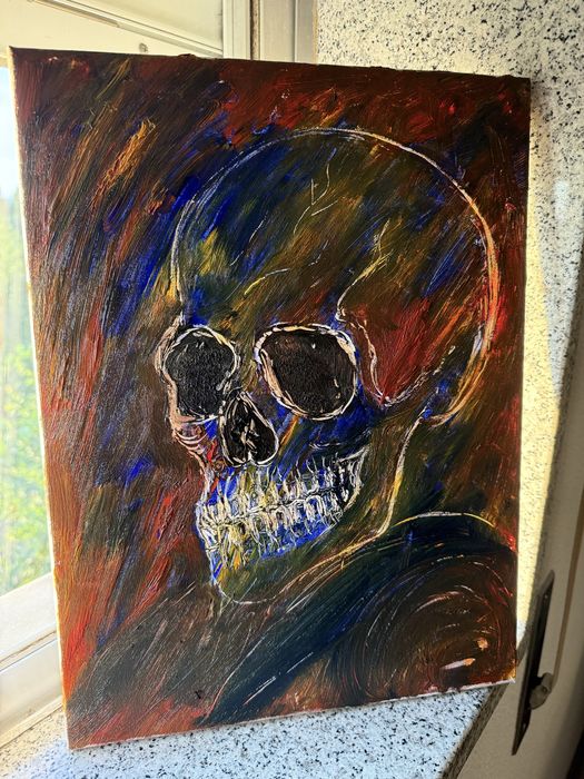 Quadro pintado a oleo