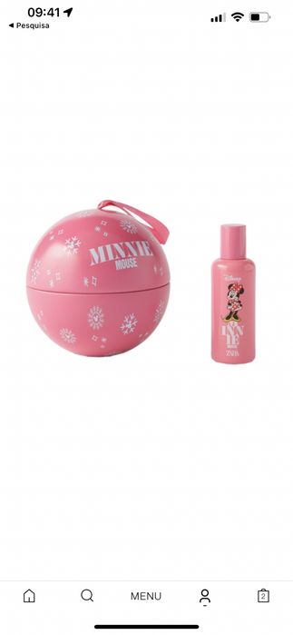 Edição especial de natal eau de toilette Minnie da zara