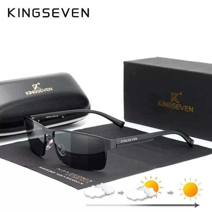 Okulary przeciwsłoneczne fotochromowe KINGSEVEN z filtrem UV-400