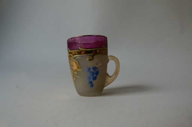 Licoreira Art Nouveau com 6 copos